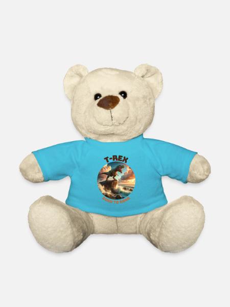T Rex11 - Teddy Bear - atoll blue