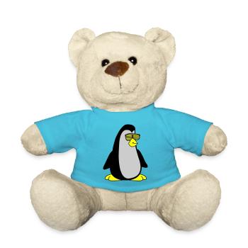 cool Pinguin 002 - Teddy - Atollblau - Vorne