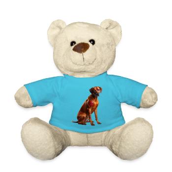i love Mom - Teddy - Atollblau - Vorne