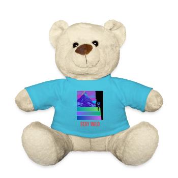 Restez sauvage - Nounours - bleu outremer - Devant