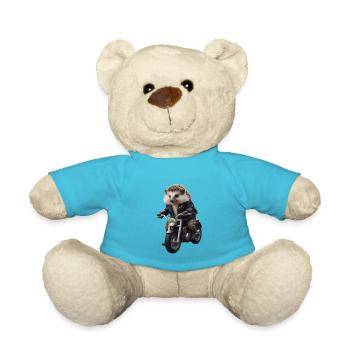 Hérisson motard - Nounours - bleu outremer - Devant