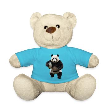 Sportlicher Panda - Teddy - Atollblau - Vorne