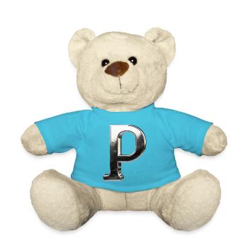 Chrome ,, P " Metallic - Teddy - Atollblau - Vorne