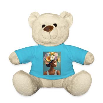 Flower Crown 3 - Teddy Bear - atoll blue - Front