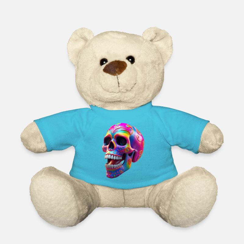 Totenkopf - Teddy - Atollblau