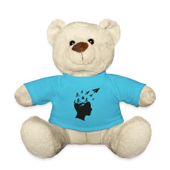 Flight of thought - Teddy Bear - atoll blue - Front