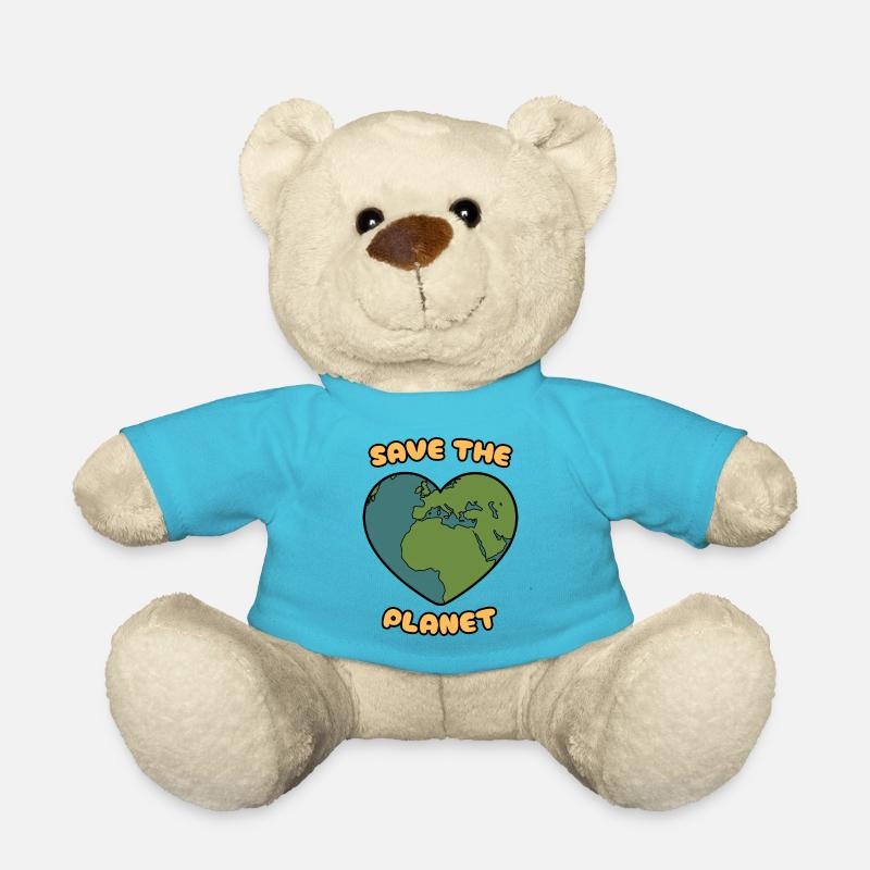 save the planet - Teddy - Atollblau
