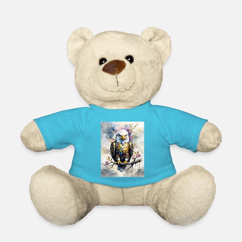 Bald Eagle - Teddy Bear - atoll blue