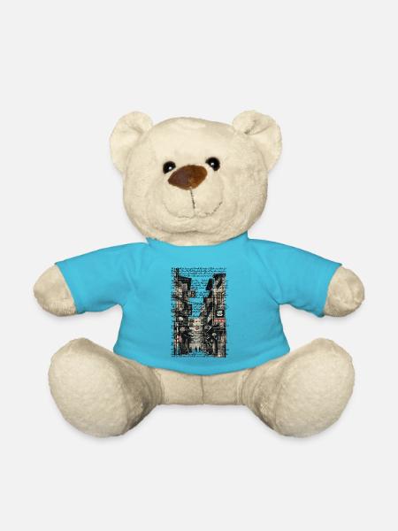 Streetwear Q.U.I.E.T. SYSTEM Chinatown Quin & Co. - Teddy Bear - atoll blue