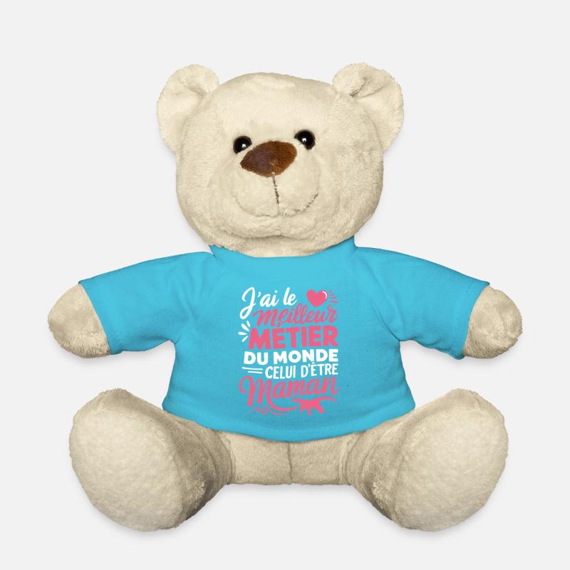 Maman Meilleur Métier du Monde - Nounours - bleu outremer