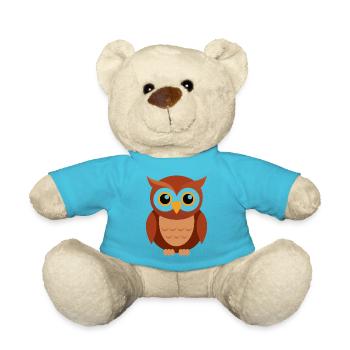 Baby Owl - Teddy - Atollblau - Vorne
