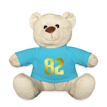 maillot numéro 82 - Nounours - bleu outremer - Devant