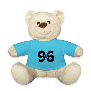 96 Maillot numéro - Nounours - bleu outremer - Devant