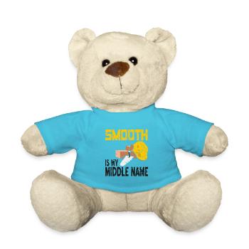 Concrete construction design for construction workers and construction site - Teddy Bear - atoll blue - Front