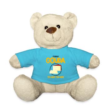 Geräucherter Gouda Design und Gouda-Feinschmecker - Teddy - Atollblau - Vorne