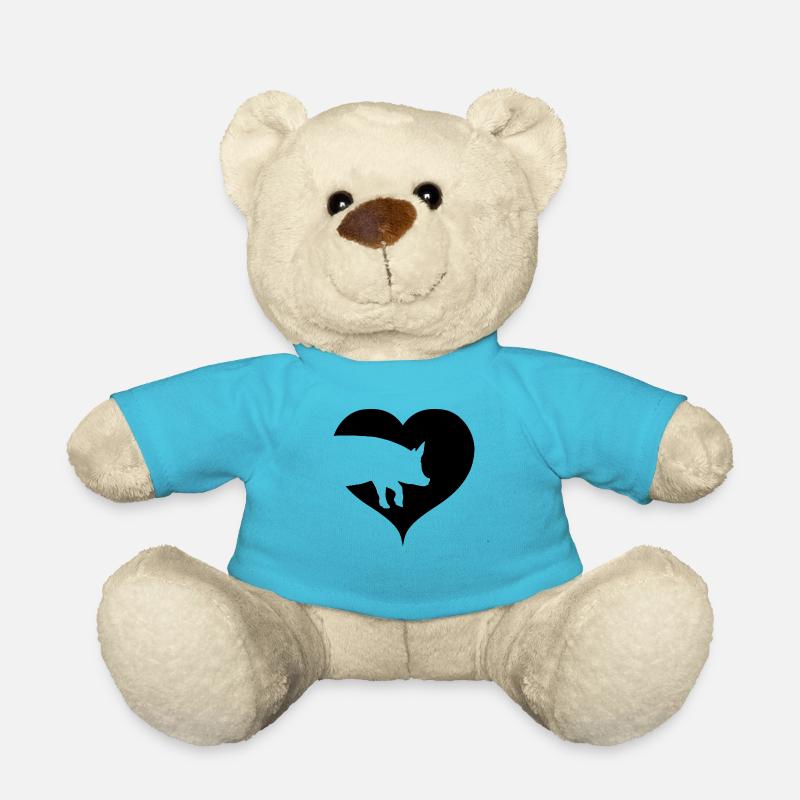 Herz für Schweine - Teddy - Atollblau