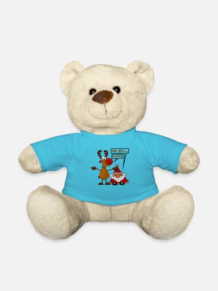 Funny Christmas team - Teddy Bear - atoll blue
