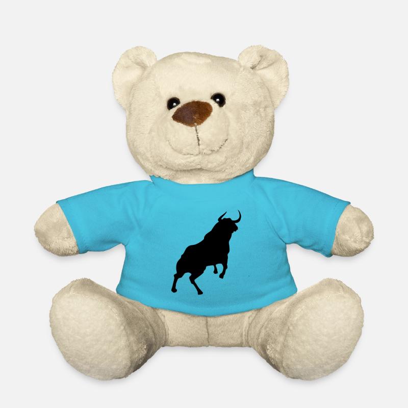 Stier Stierkampf Matador Kampf arena Geschenk - Teddy - Atollblau