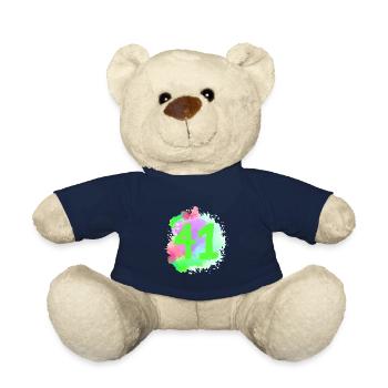41 Zahl Klecks - Teddy - French Navy - Vorne