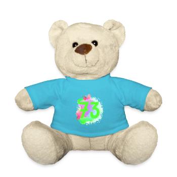 73 Number of blobs - Teddy Bear - atoll blue - Front
