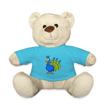 Paon Comic Animal - Nounours - bleu outremer - Devant
