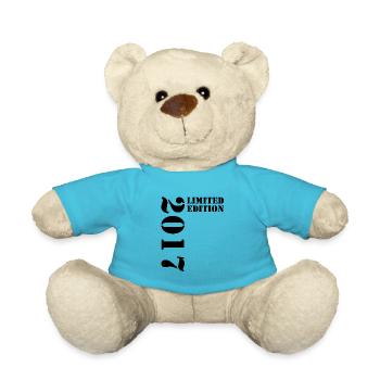 2017 Édition Limitée Anniversaire Cadeau Décoration - Nounours - bleu outremer - Devant