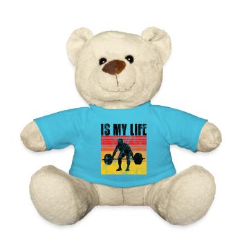 Bodybuilding is my life Bodybuilder GYM Kraftsport - Teddy - Atollblau - Vorne