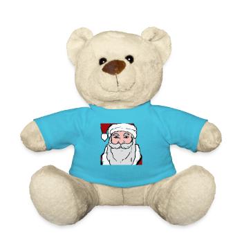 Idée cadeau Père Noël - Nounours - bleu outremer - Devant