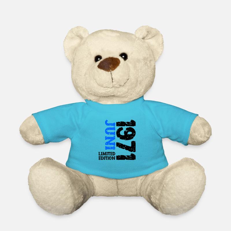 1971 Juni Limited Edition Geburtstag Geschenk - Teddy - Atollblau