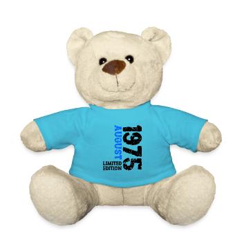 1975 August Limited Edition 48th Birthday Outfit - Teddy Bear - atoll blue - Front