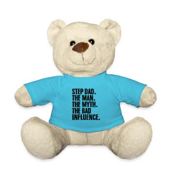 Step Dad The Man The Myth Funny Stepdad - Teddy Bear - atoll blue - Front