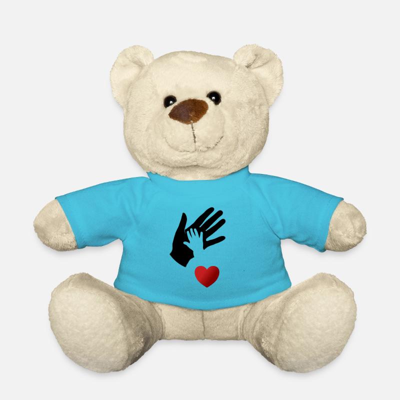 Mutter und Kind Mutterschaft Muttermilch Geschenk - Teddy - Atollblau