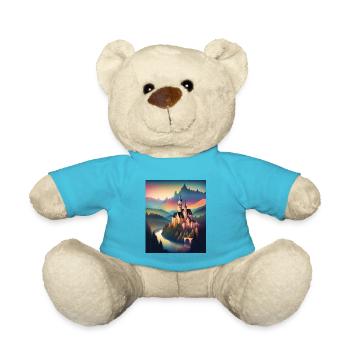 A castle in Romania - Teddy Bear - atoll blue - Front