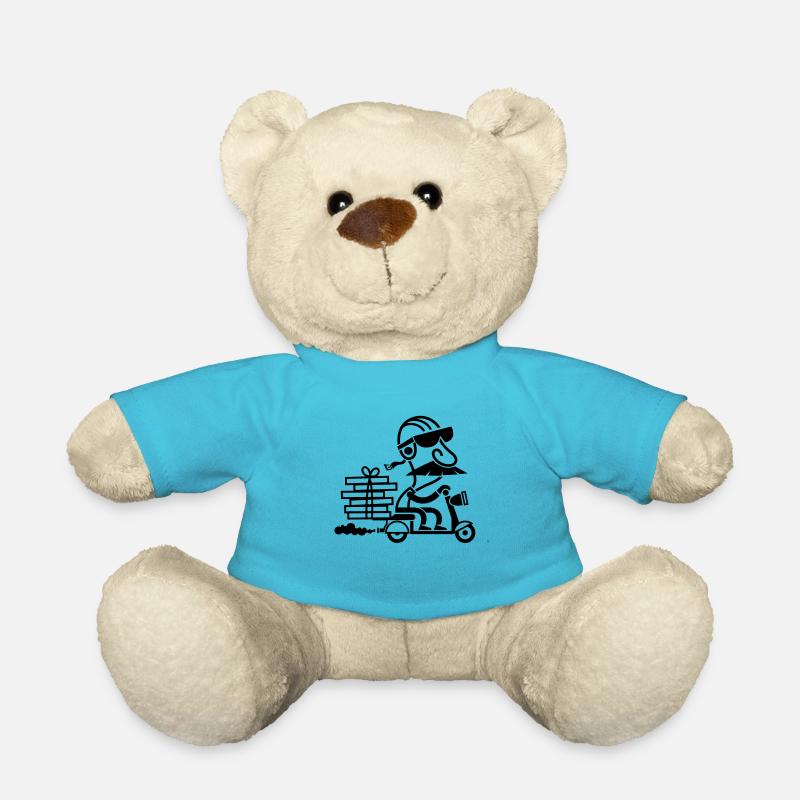 Pizza Lieferant - Teddy - Atollblau