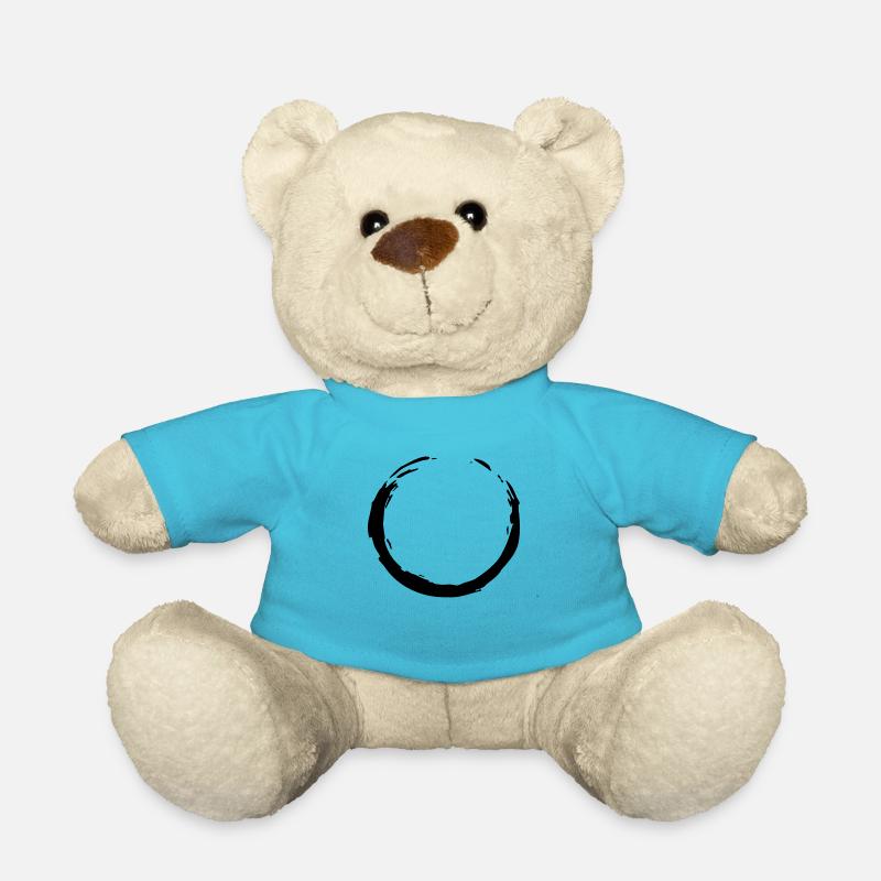 circle - Teddy Bear - atoll blue