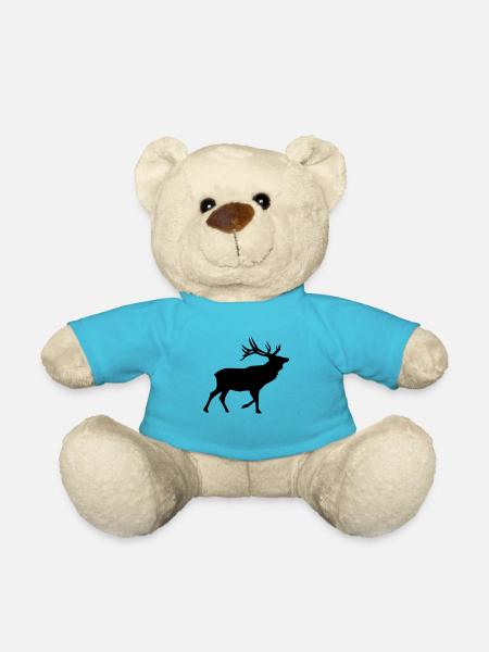 Cerf - Nounours - bleu outremer
