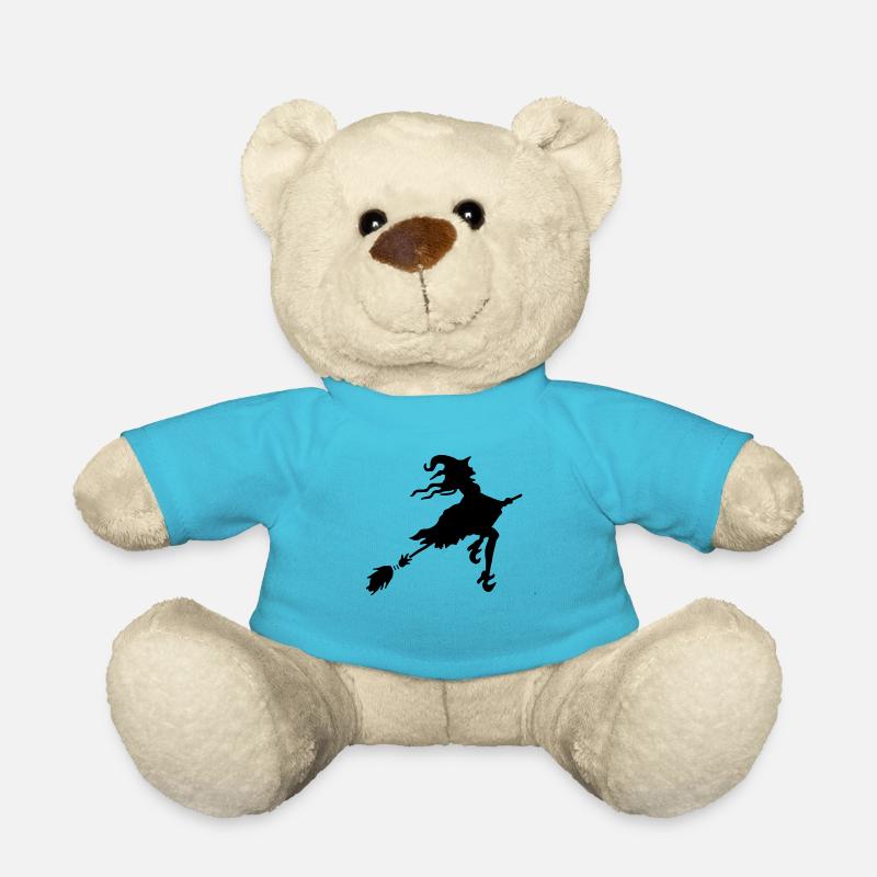Balai de sorcière - Nounours - bleu outremer