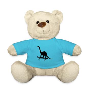 Dinosaur Dino - Teddy Bear - atoll blue - Front