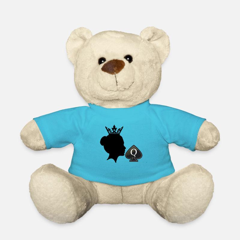 Queen of Spades - Teddy Bear - atoll blue