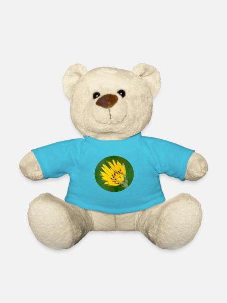 Flower - Teddy Bear - atoll blue