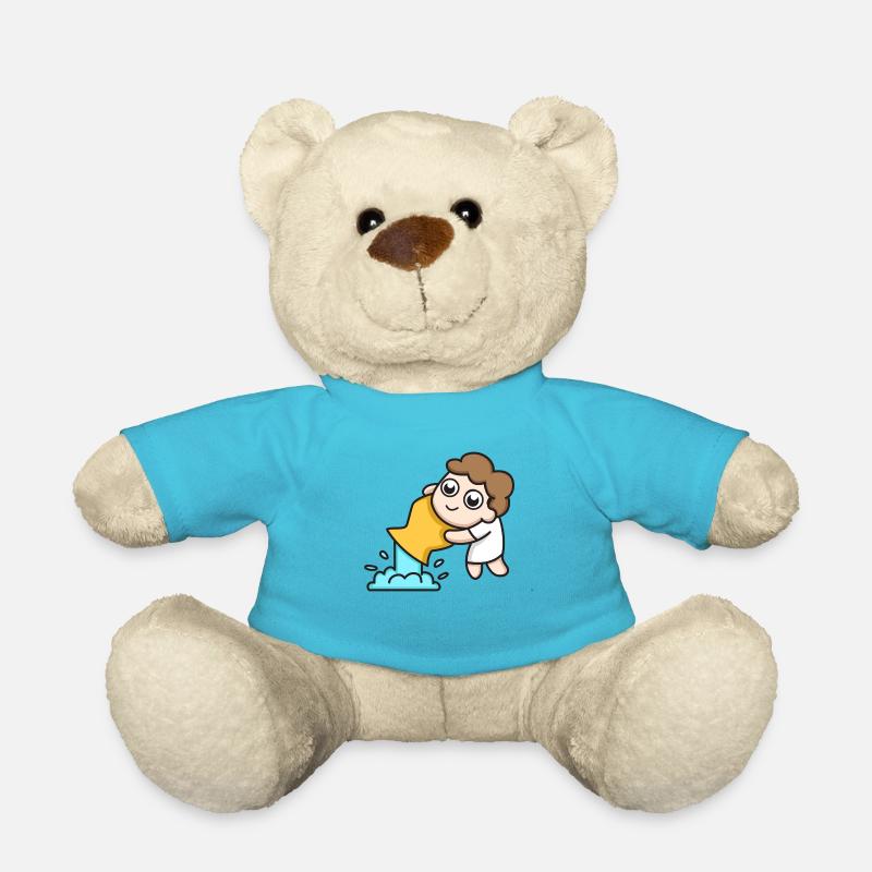 Signe du zodiaque Verseau - Nounours - bleu outremer