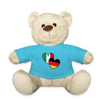 Italie Allemagne Cœurs - Nounours - bleu outremer - Devant