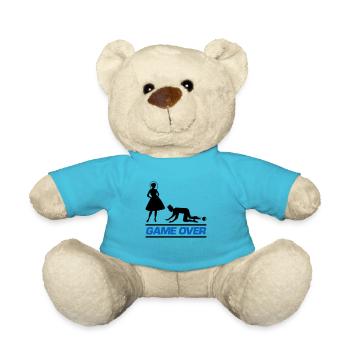 ehepaar game over - Teddy - Atollblau - Vorne