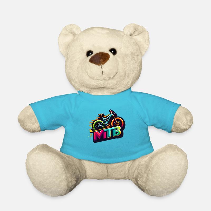 Mountainbike design MTB - dynamisch und bunt - Teddy - Atollblau