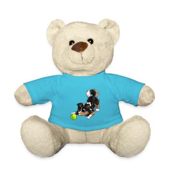 The cutest Shetland - Teddy Bear - atoll blue - Front