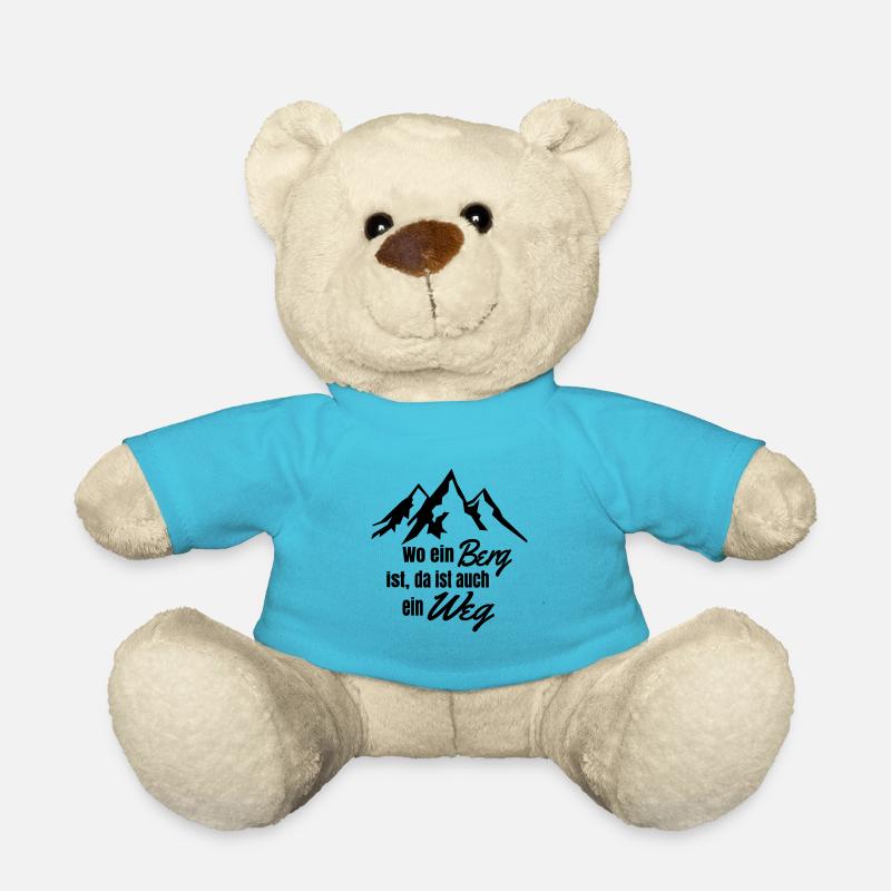 Wo ein Berg ist Kletterdesign - Teddy - Atollblau