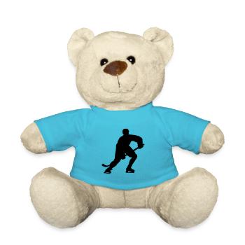 hockey spieler - Teddy - Atollblau - Vorne