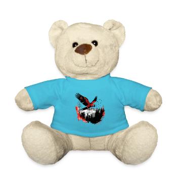 Parrot Bird Macaw Wilderness - Teddy Bear - atoll blue - Front