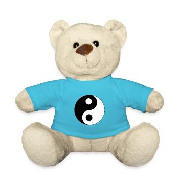YIN YANG - Teddy Bear - atoll blue - Front