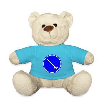 icehockey symbol icon - Teddy - Atollblau - Vorne
